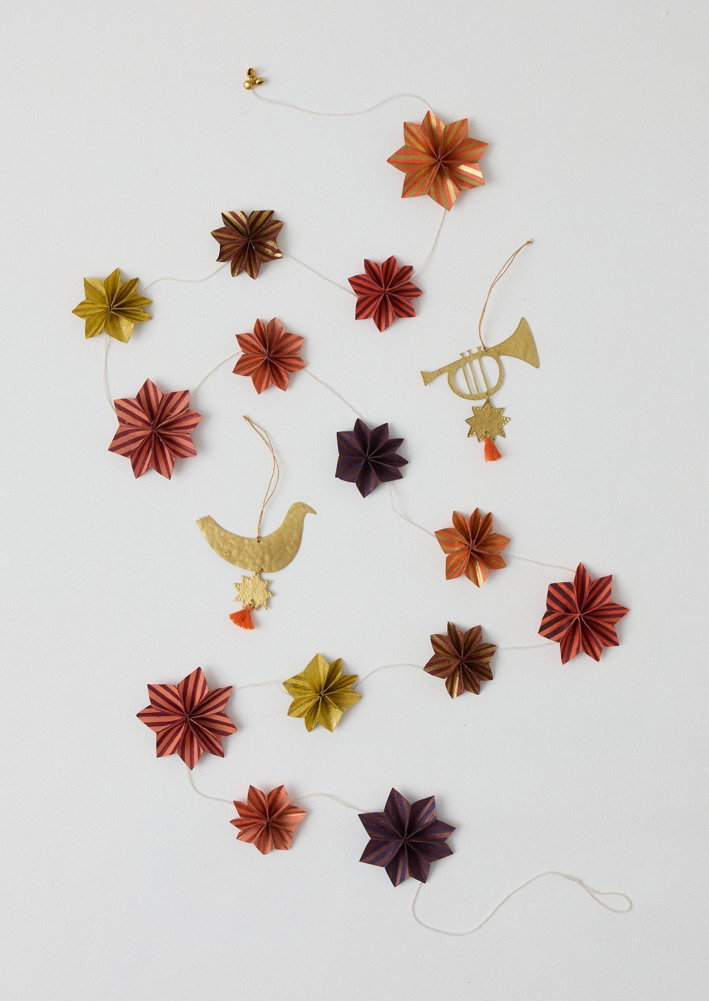 Hammered Metal Hen Decoration | Brass