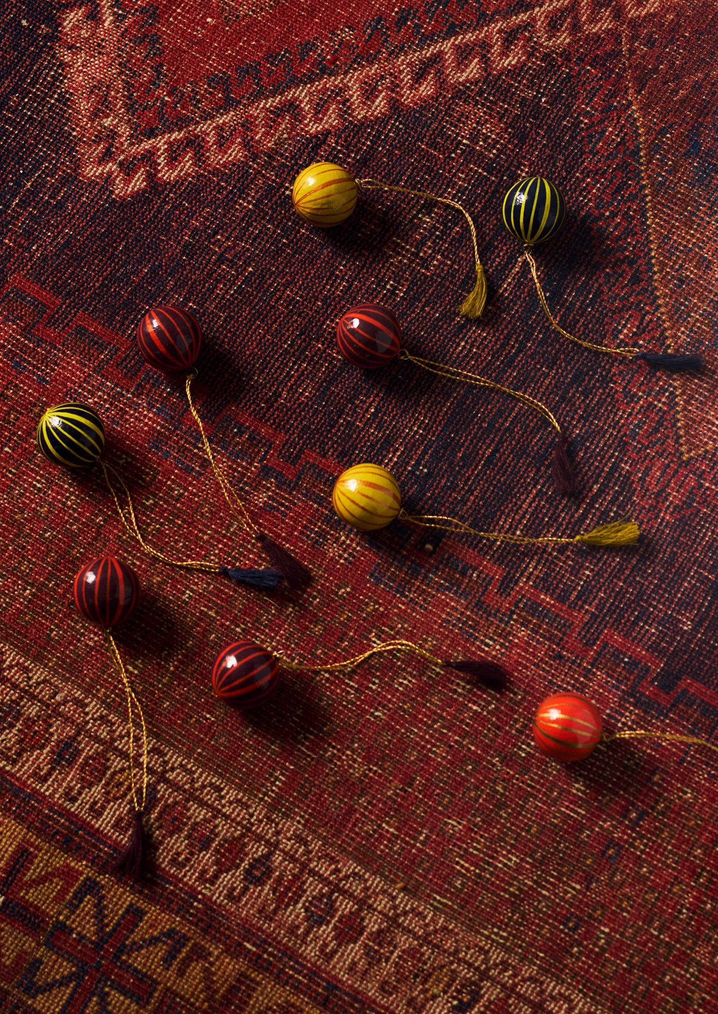 Mini Hand Painted Bauble Set | Multi