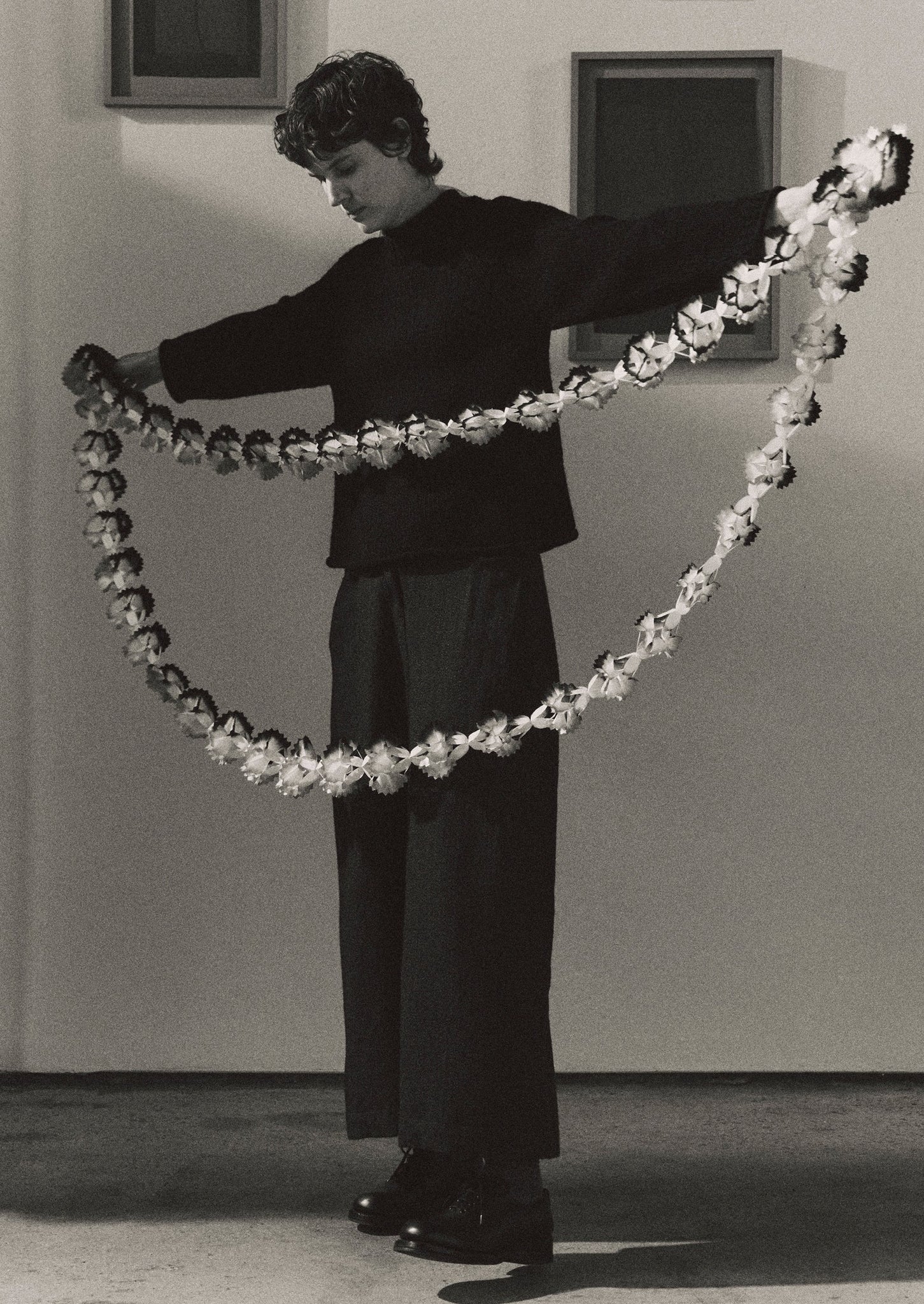 Dip Dyed Paper Streamer | Gold/Natural