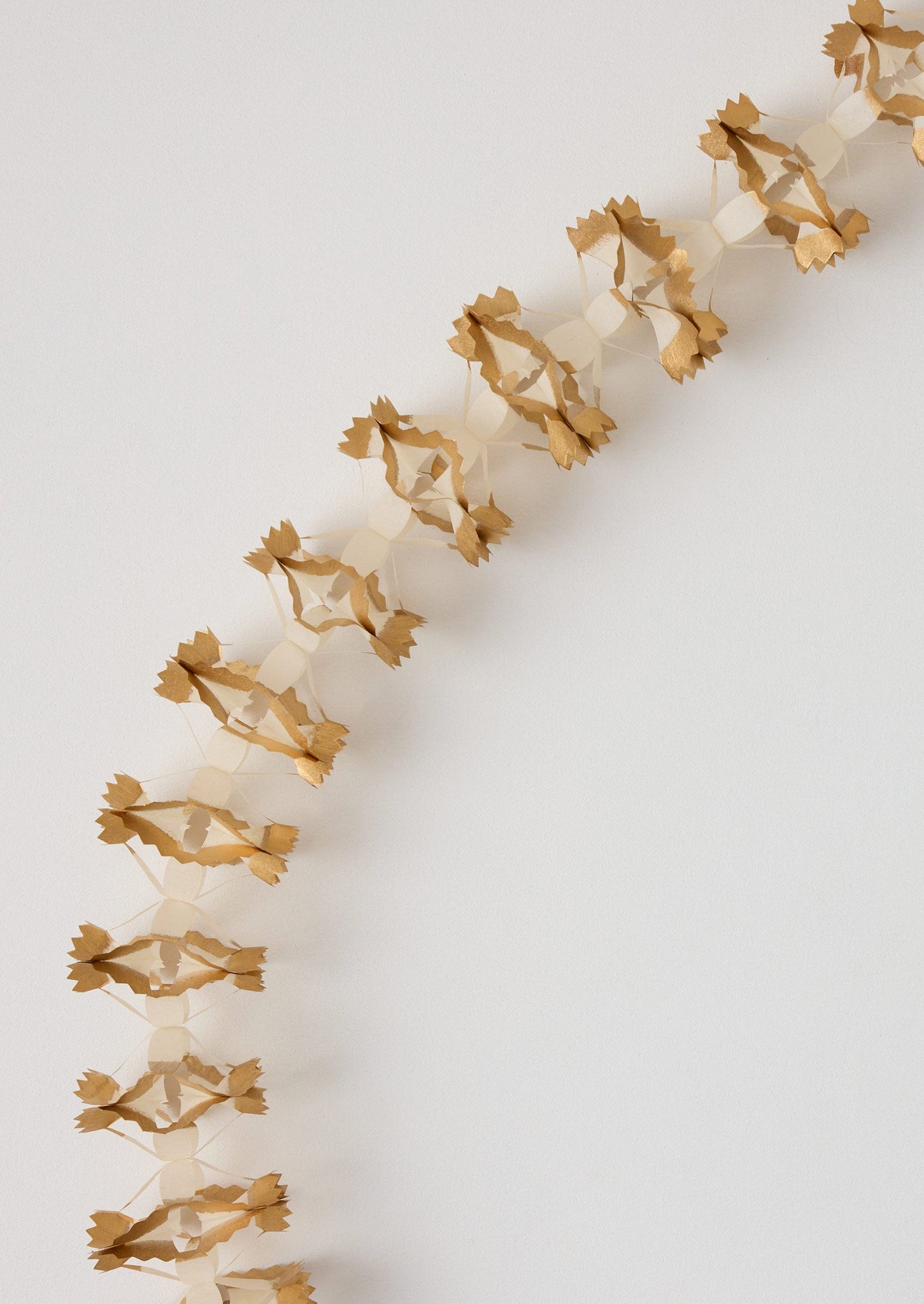 Dip Dyed Paper Streamer | Gold/Natural