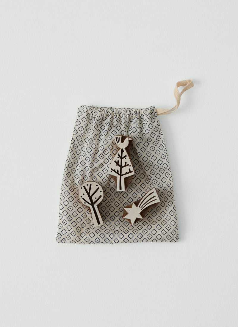 Winter Woodland Block Printing Kit | Natural