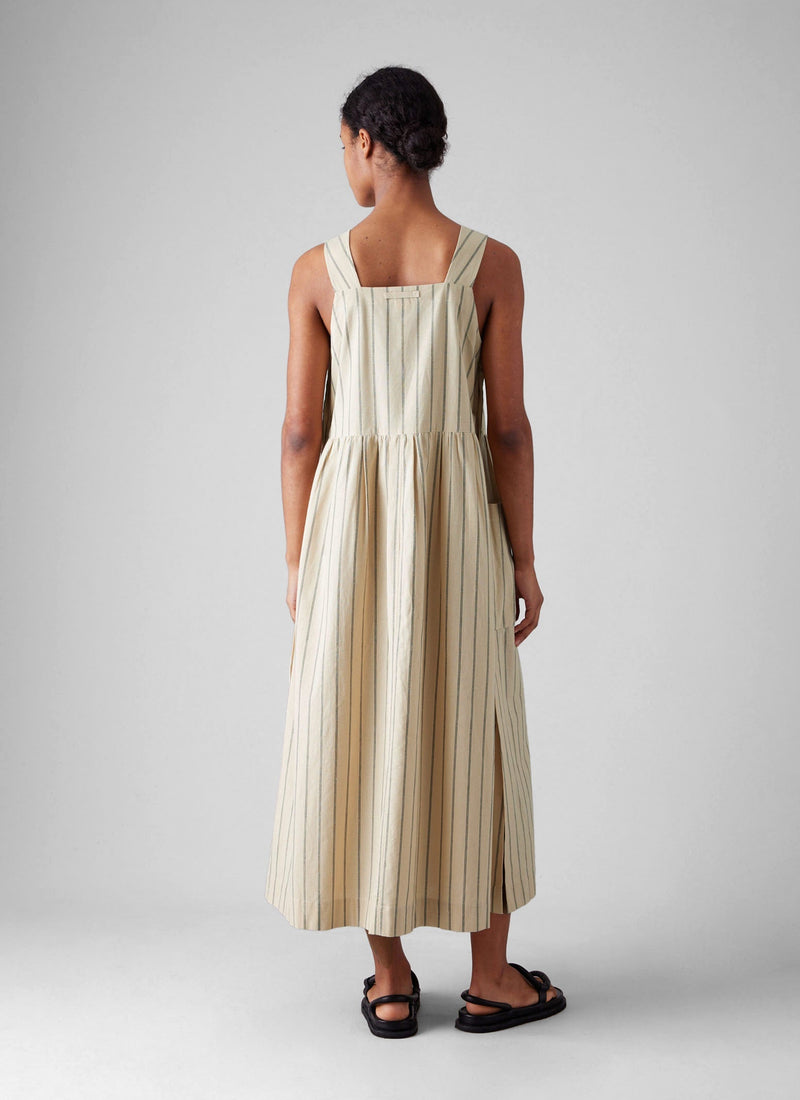 Stripe Cotton Pinafore Dress | Sail Cloth