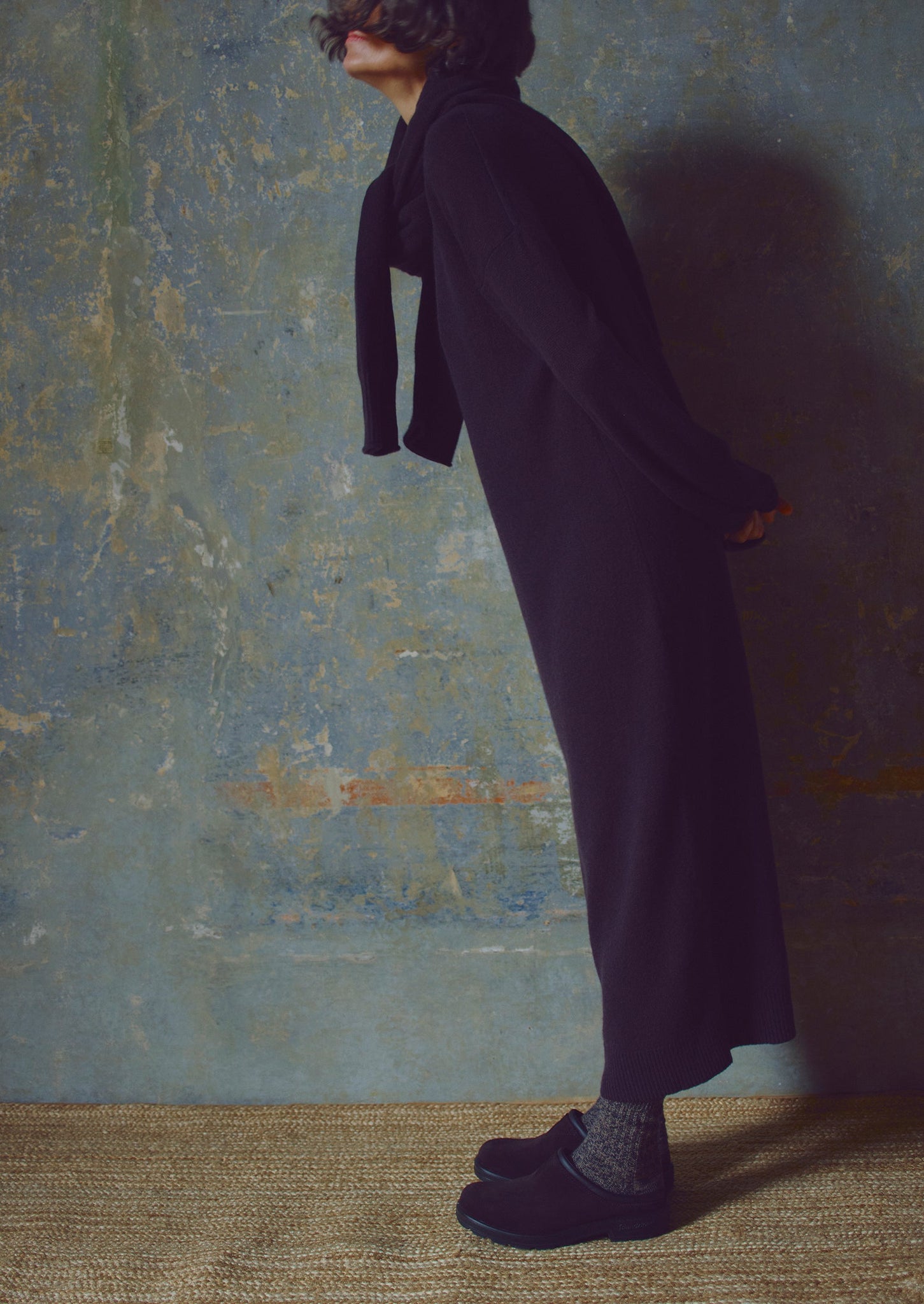 Wool Cashmere Jumper Dress | Brown Umber