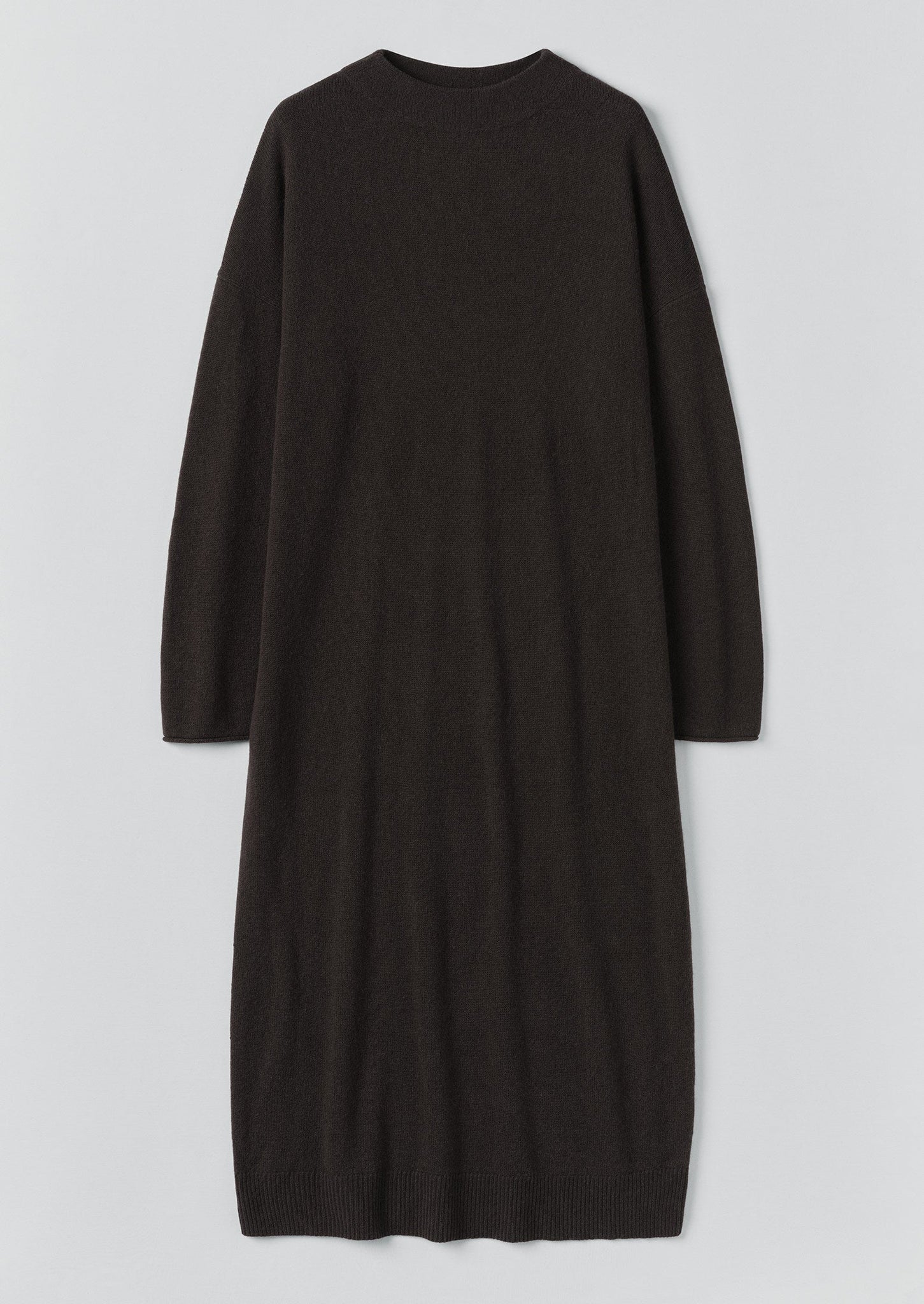 Wool Cashmere Jumper Dress | Brown Umber