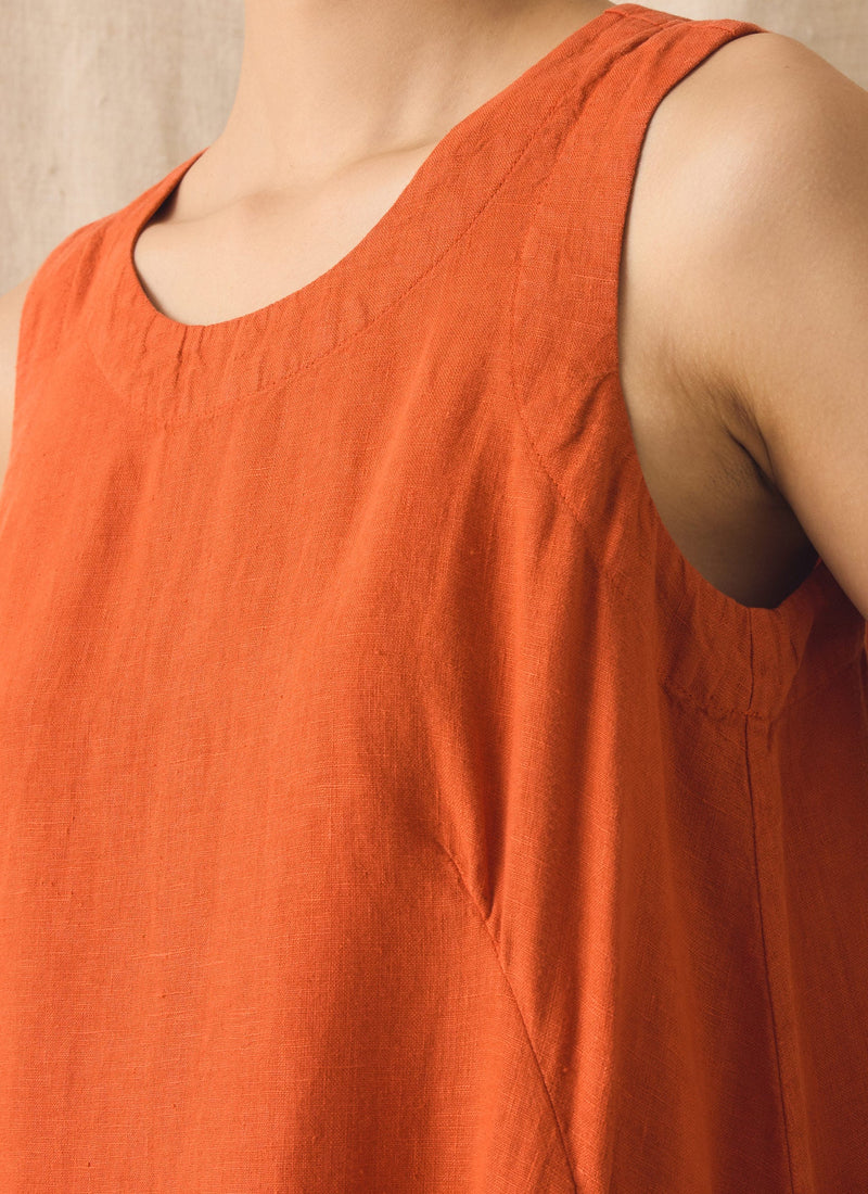Garment Dyed Linen Shift Dress | Red Chilli