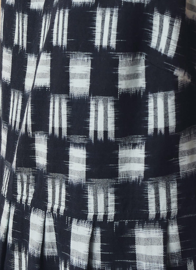 Aila Lore Ikat Cotton Dress | Indigo
