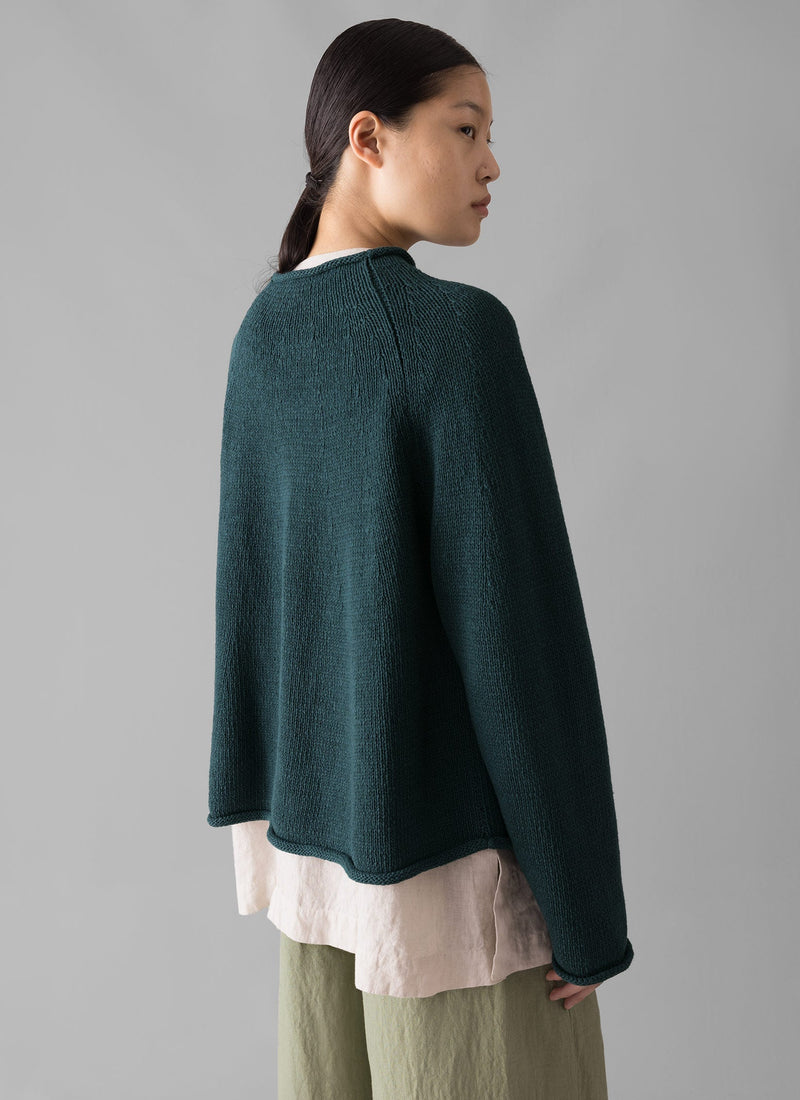 Organic Cotton Linen Easy Sweater | Puck