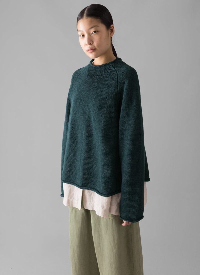 Organic Cotton Linen Easy Sweater | Puck