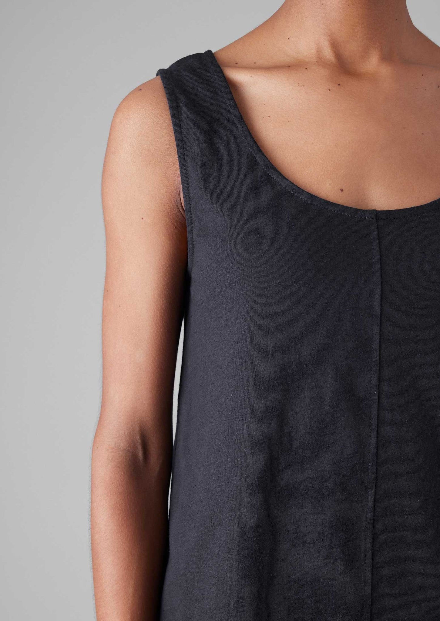 Cotton Hemp Jersey Tank | Slate