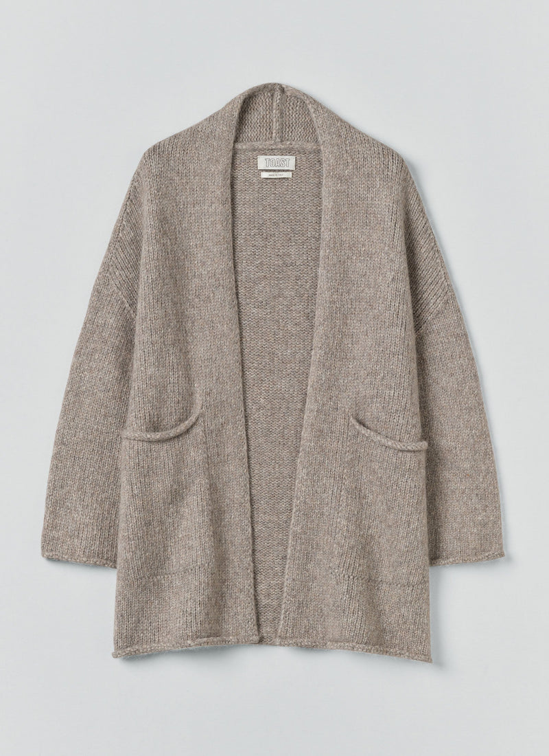 Lofty Alpaca Cardigan | Stone