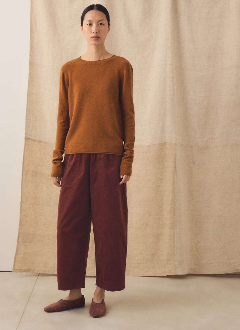 Wool Cashmere Neat Sweater | Ginger
