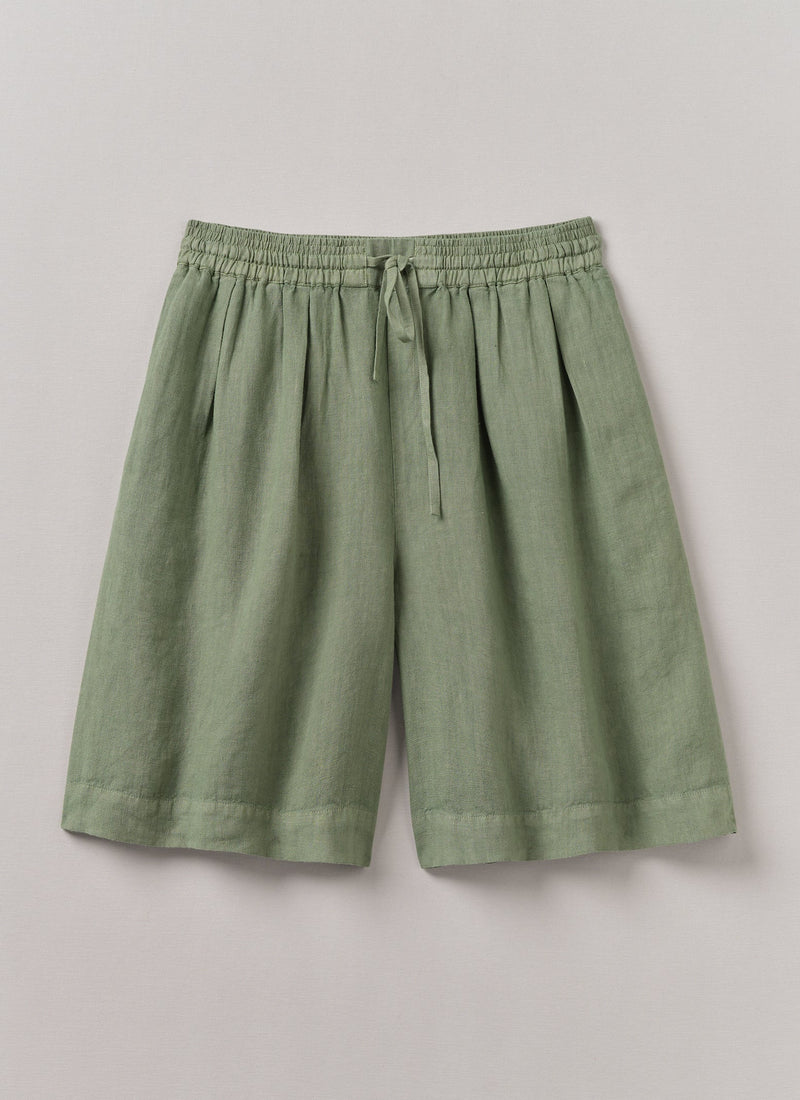 Garment Dyed Drawstring Shorts | Light Sage