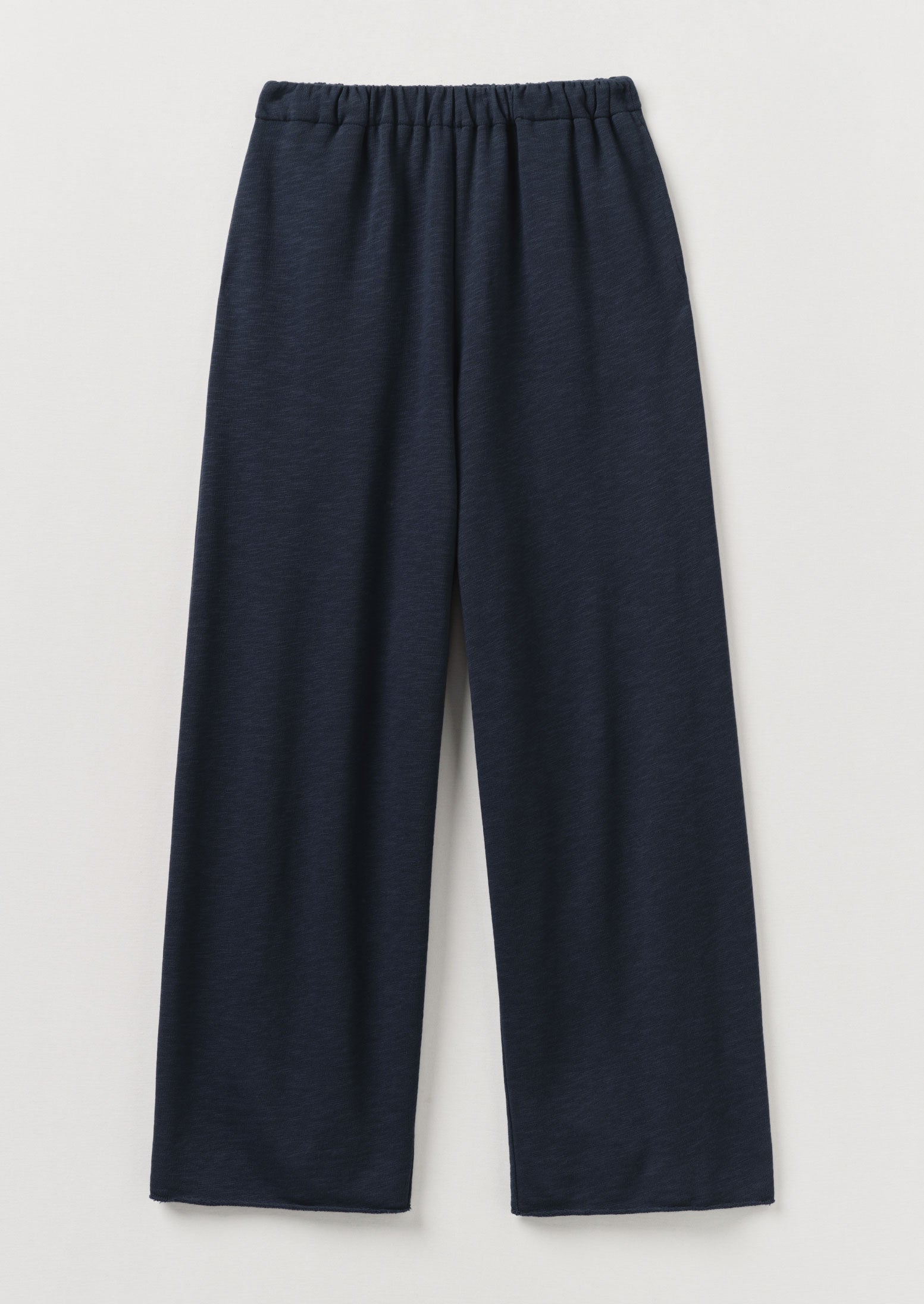 Full Length Loopback Jersey Trousers | Midnight | TOAST
