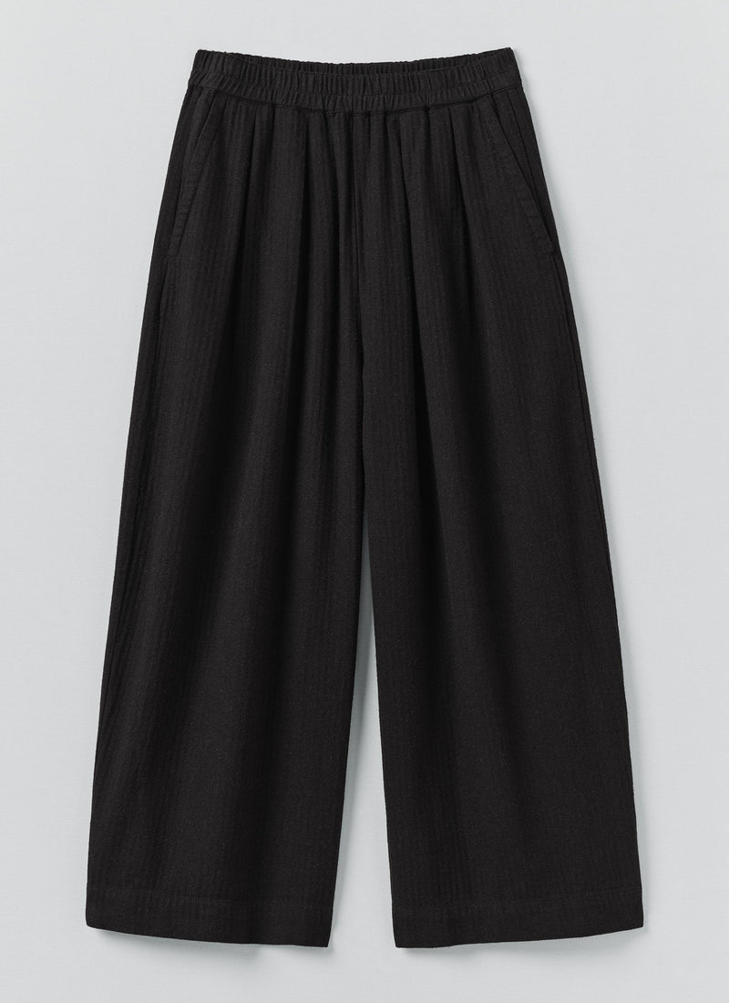 Brushed Linen Cotton Trousers | Slate