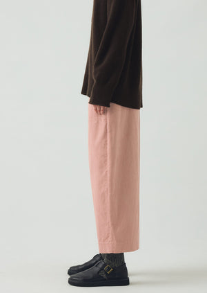 Organic Cord Barrel Leg Trousers | Pink Clay