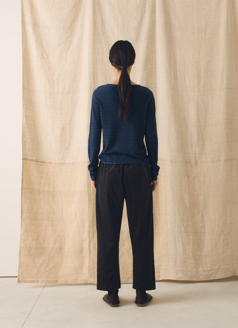 Suki Organic Cord Trousers | Charcoal