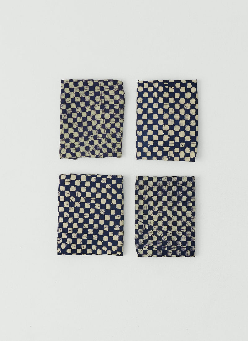 Batik Cook Check Trousers | Provencal Blue