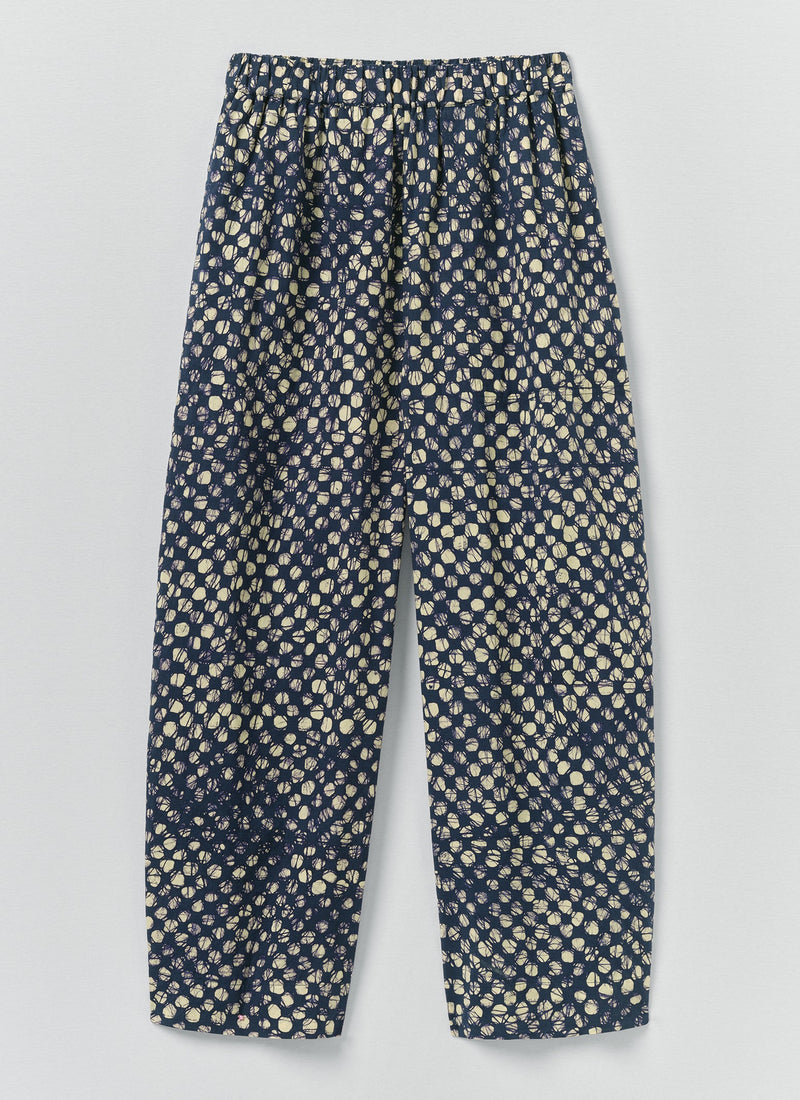 Batik Cook Check Trousers | Provencal Blue