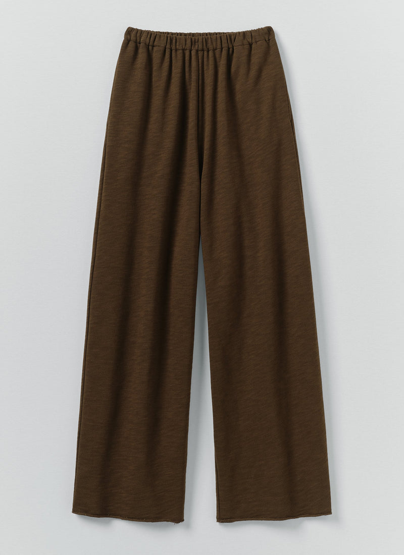 Full Length Loopback Jersey Trousers | Dark Olive