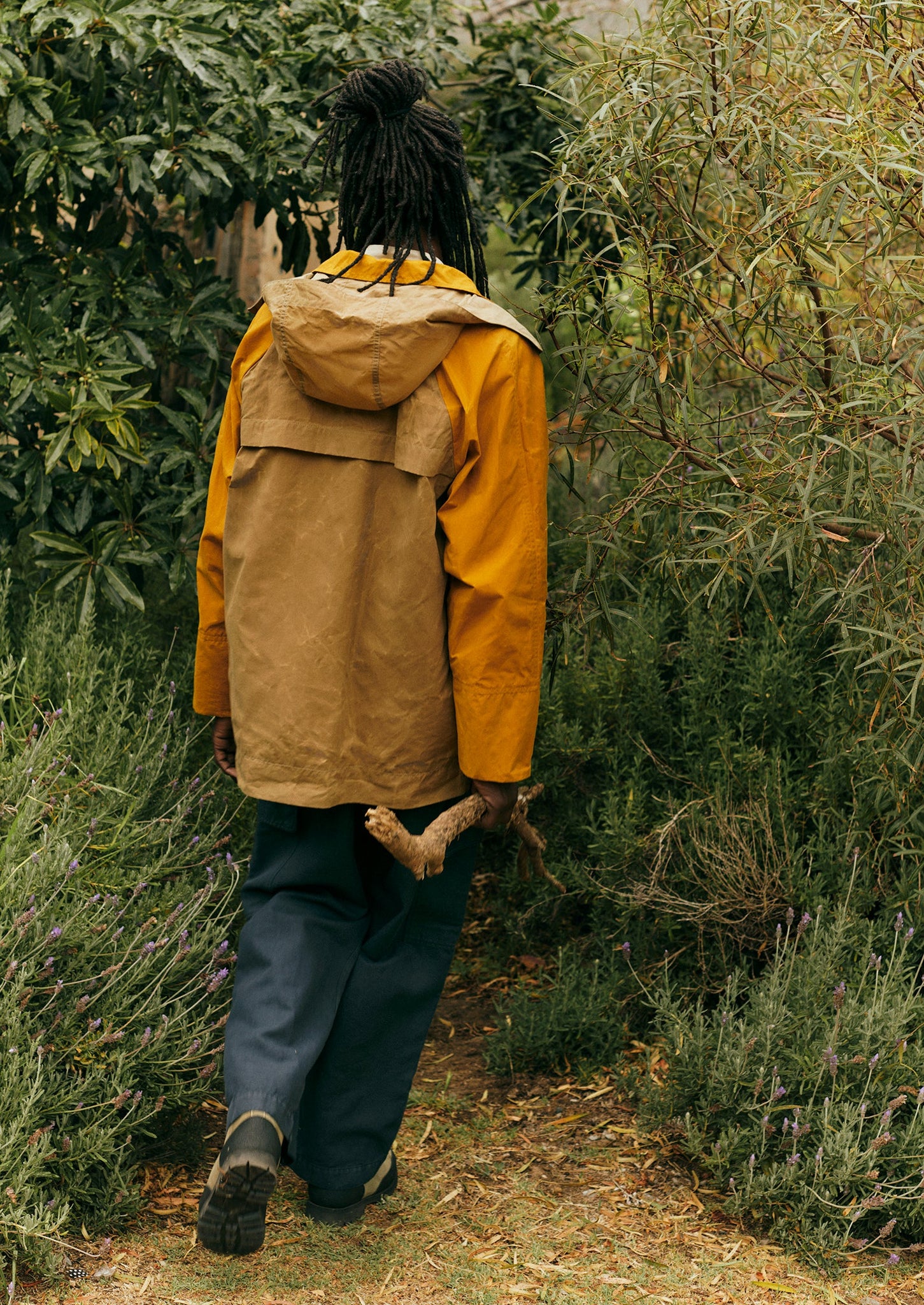 Waxed Cotton Mountain Coat | Cumin