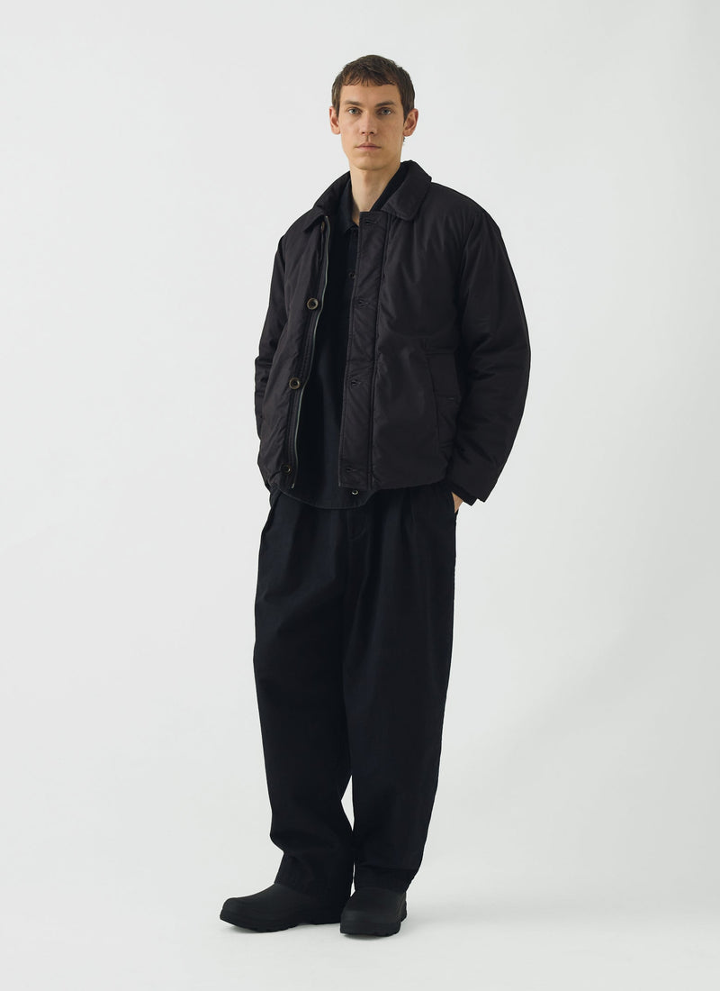 Padded Cotton Twill Jacket | Peat