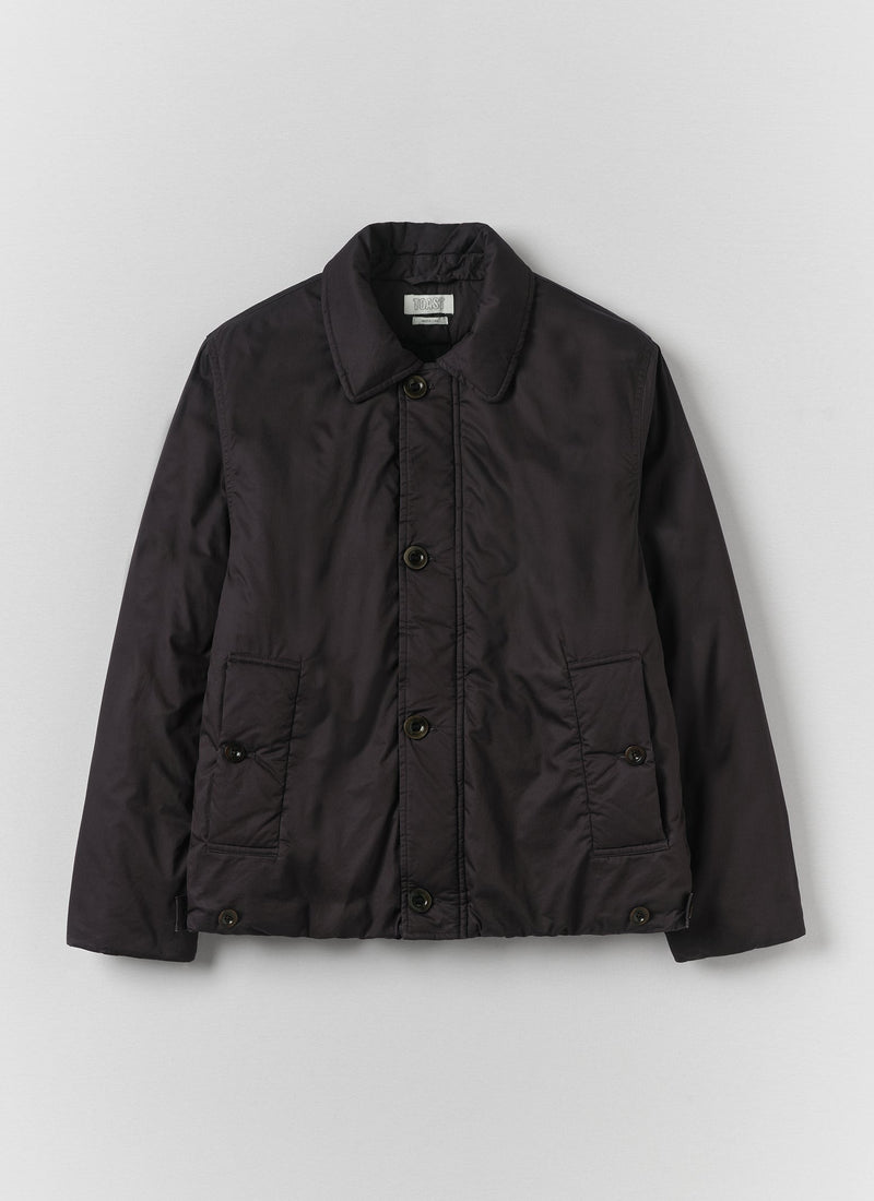 Padded Cotton Twill Jacket | Peat