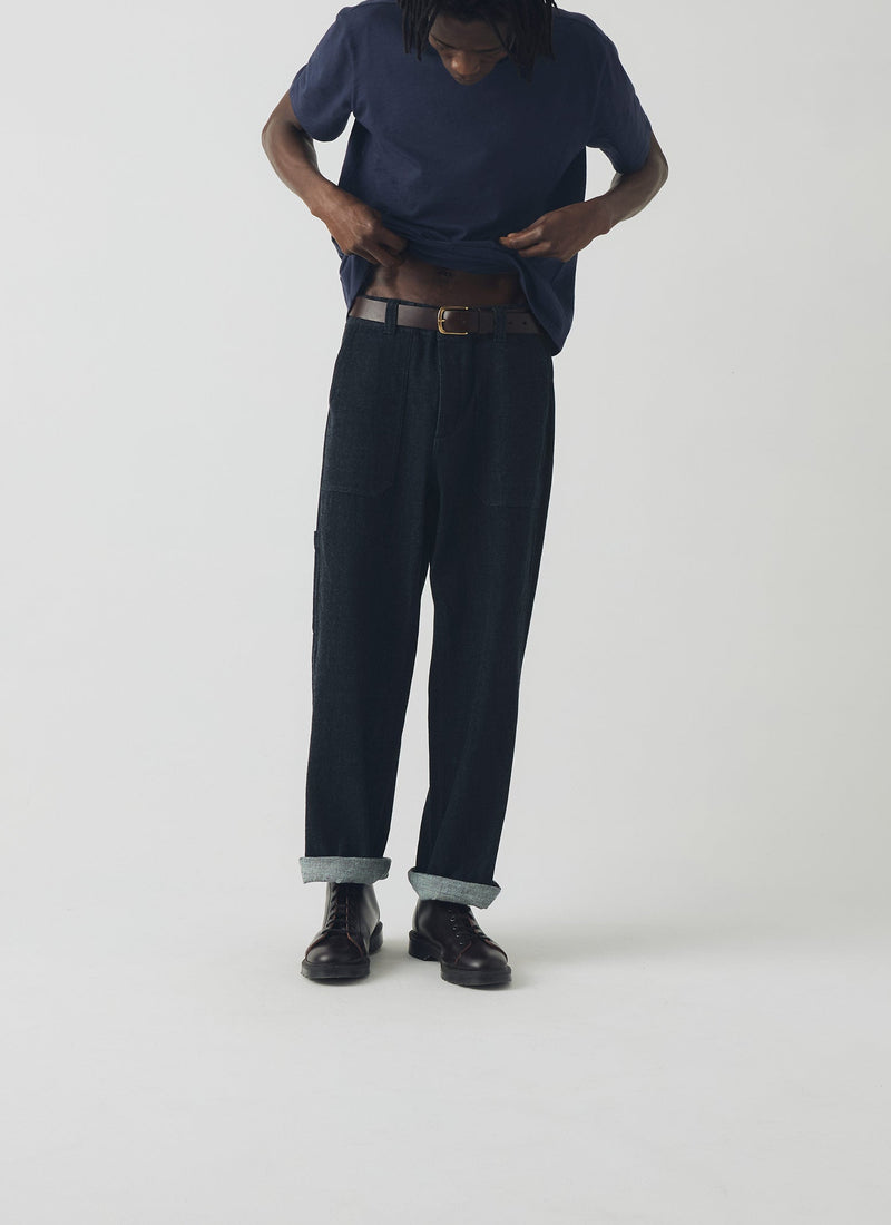 Theo Organic Cotton Short Sleeve Tee | Prussian Blue