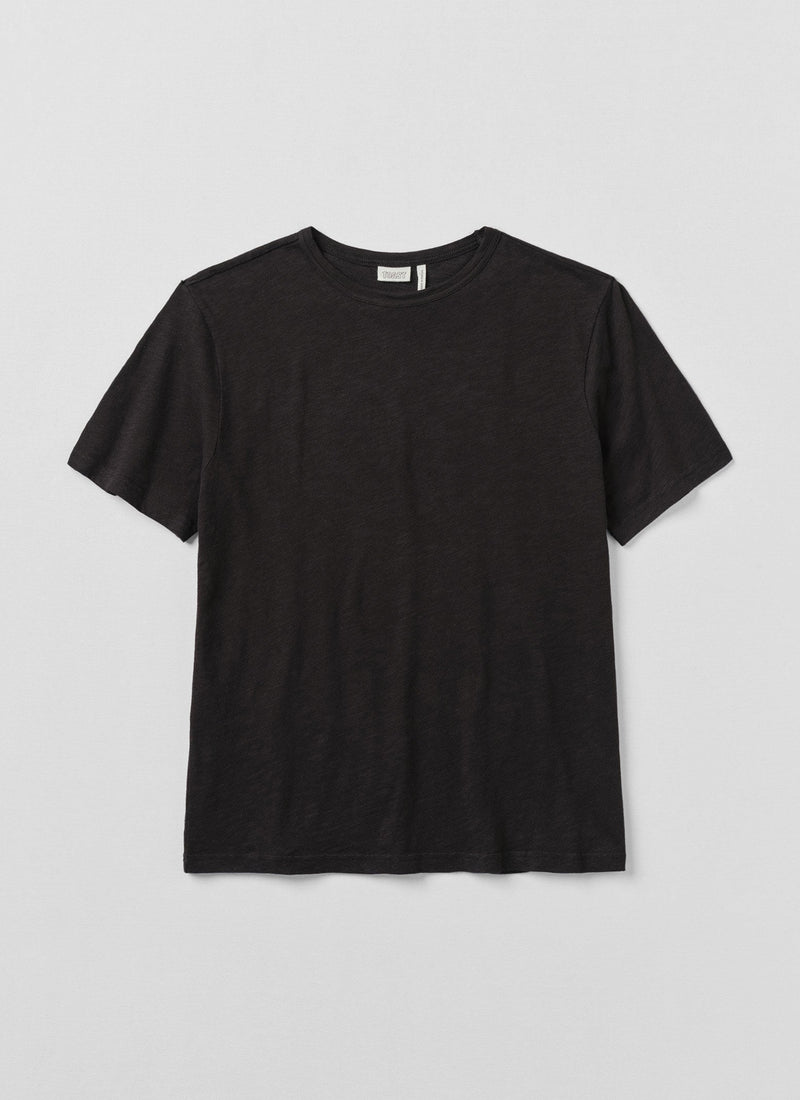 Theo Organic Cotton Short Sleeve Tee | Carbon Black