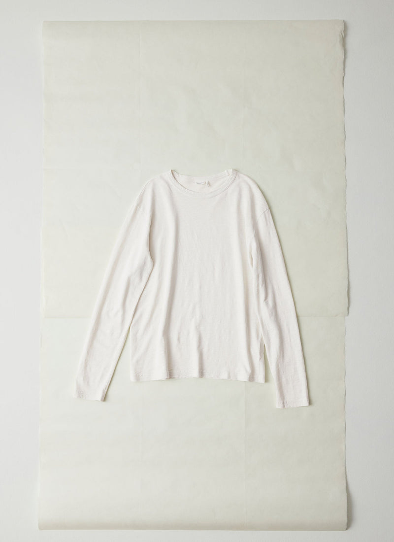 Frank Cotton Long Sleeve Tee | Chalk