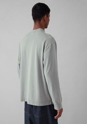 Garment Dyed Cotton Long Sleeve Tee | Carbon