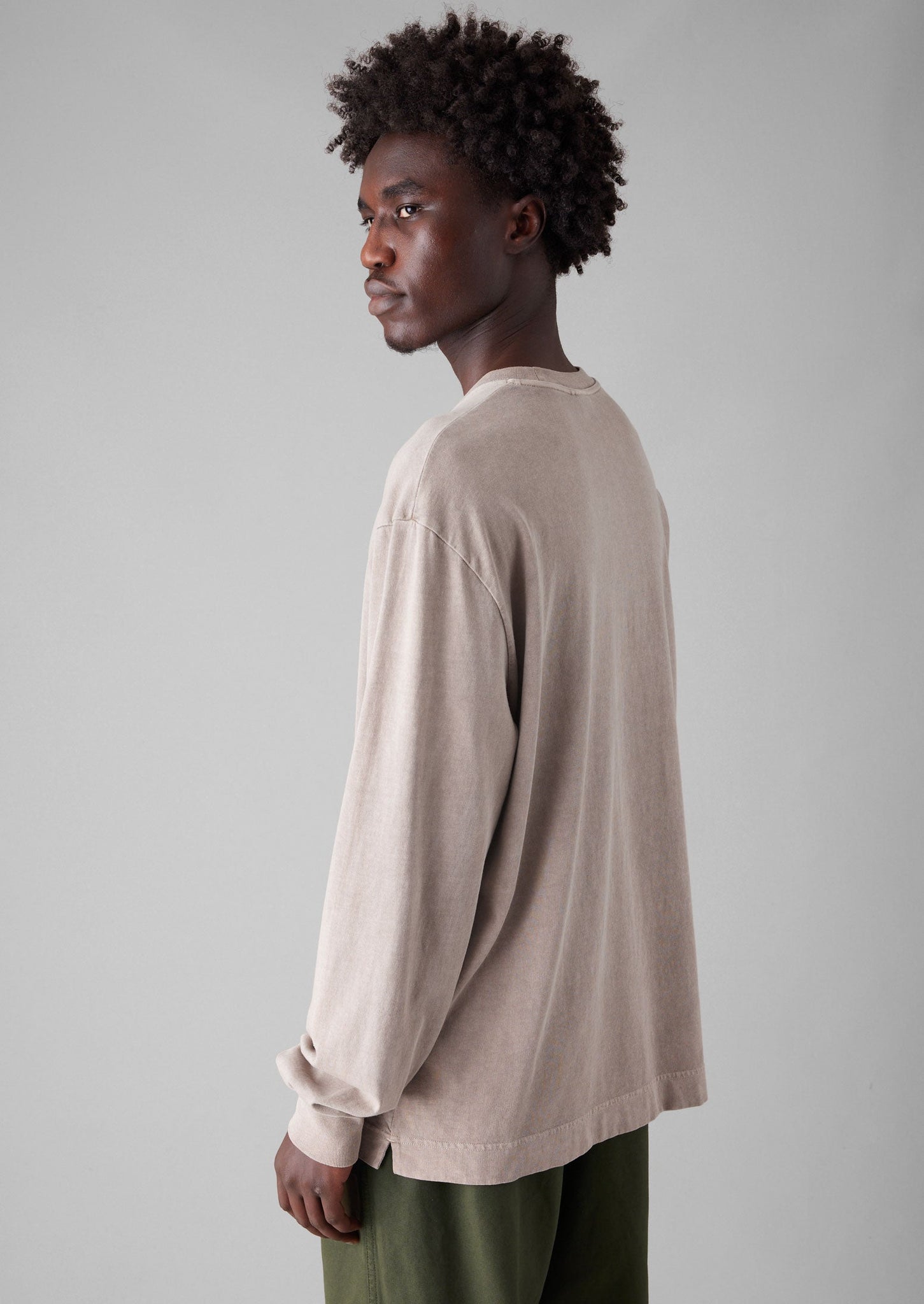 Mineral Dyed Long Sleeve Tee | Earth