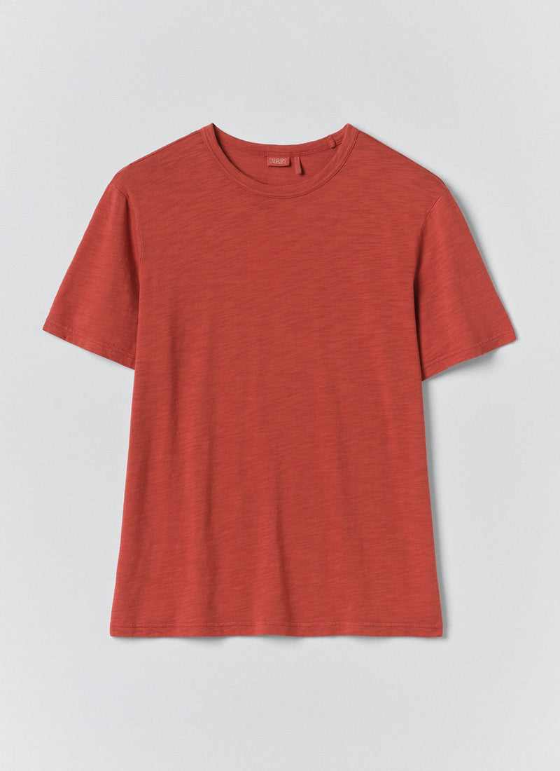 Theo Organic Cotton Short Sleeve Tee | Terracotta
