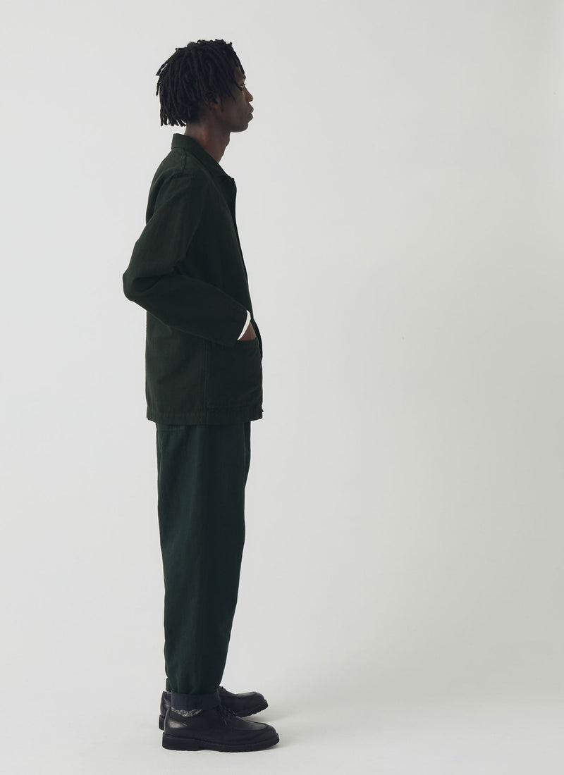 Arlo Garment Dyed Herringbone Jacket | Washed Black
