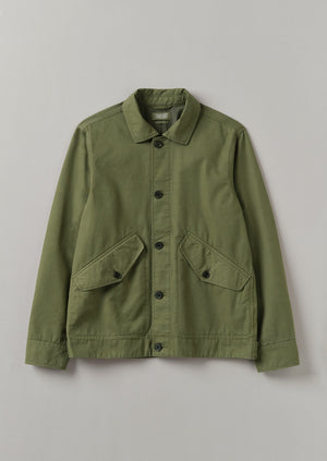 Garment Dyed Organic Cotton Coach Jacket | Artichoke