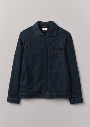 Cotton Hemp Denim Jacket | Indigo