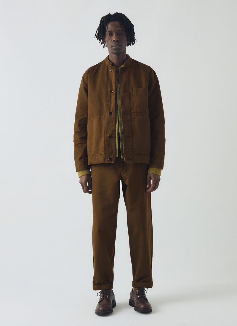 Garment Dyed Cotton Twill Jacket | Bronze
