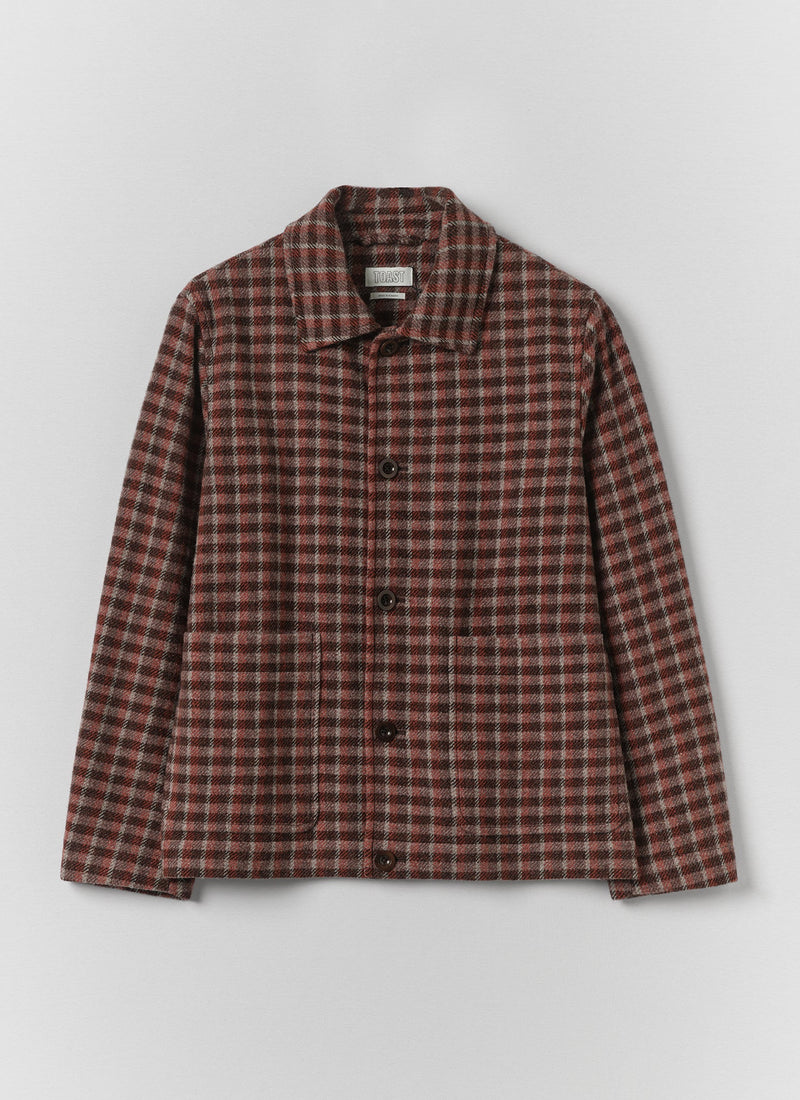 Wool Check Chore Jacket | Red Cedar