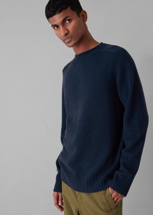 Seamless Wool Cashmere Sweater | Midnight