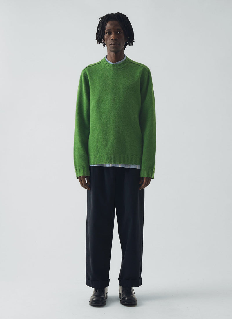 Wool Cashmere Sweater | Mineral Green