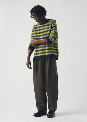 Wool Blend Jacquard Sweater | Willow Green/Multi