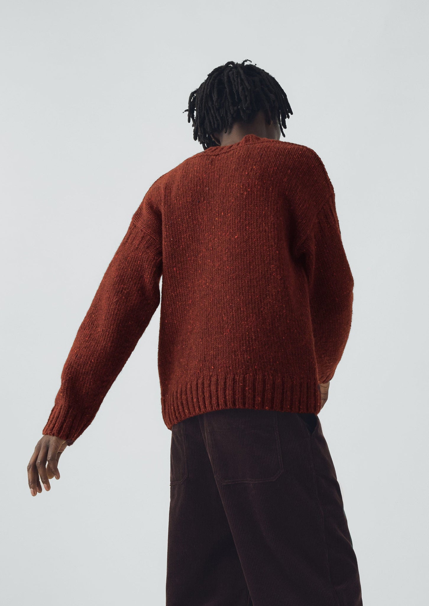 Finn Donegal Wool Sweater | Bordeaux
