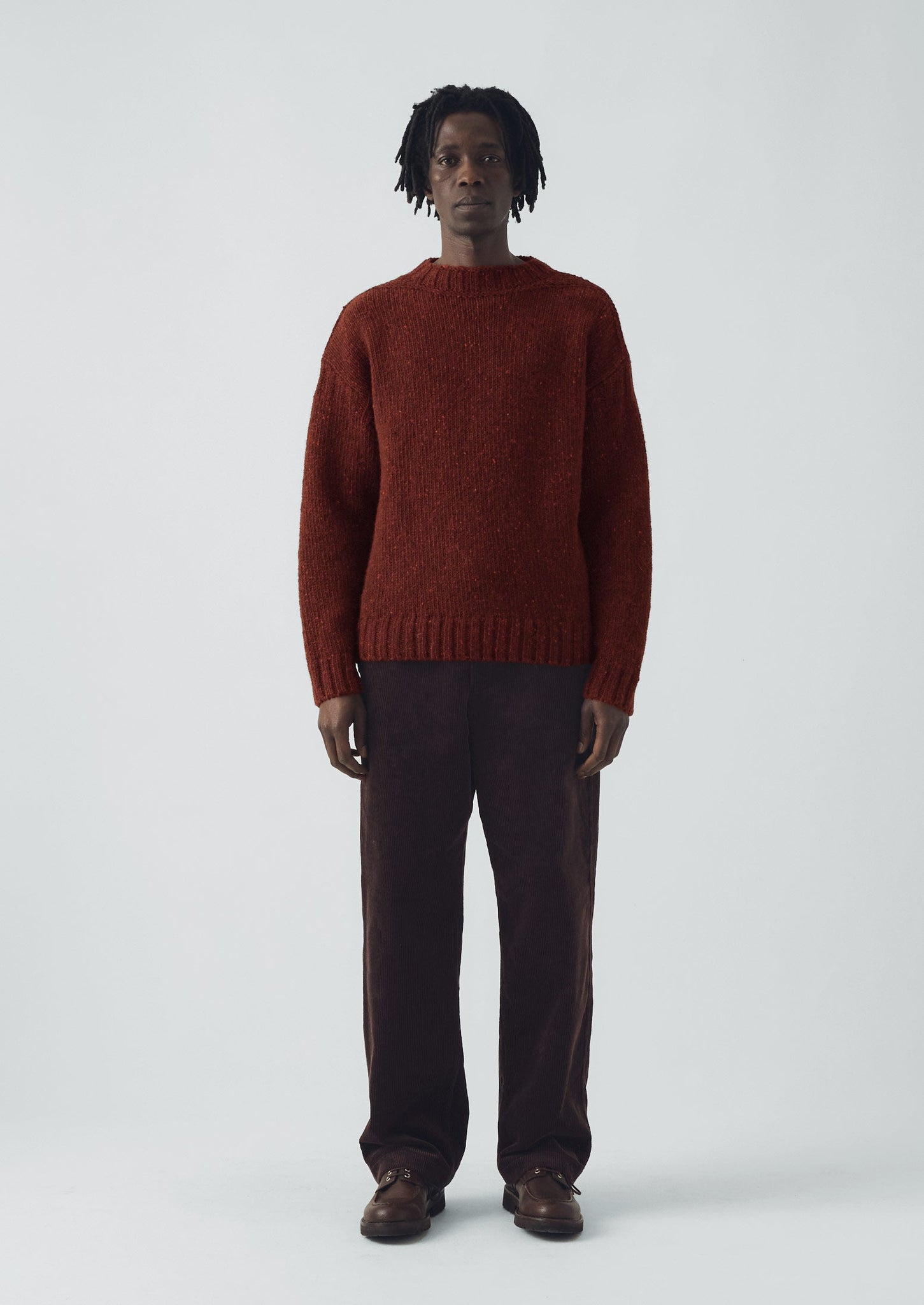 Finn Donegal Wool Sweater | Bordeaux