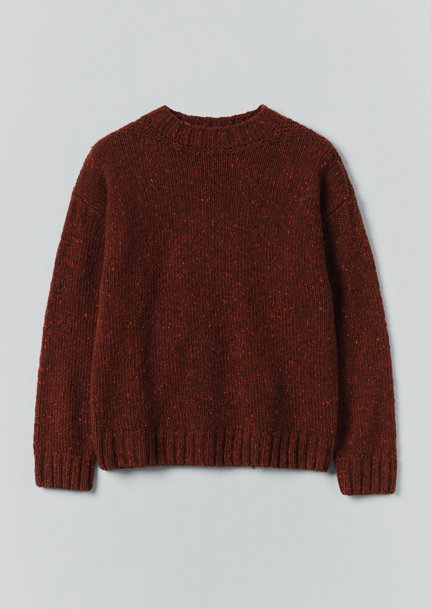 Finn Donegal Wool Sweater | Bordeaux