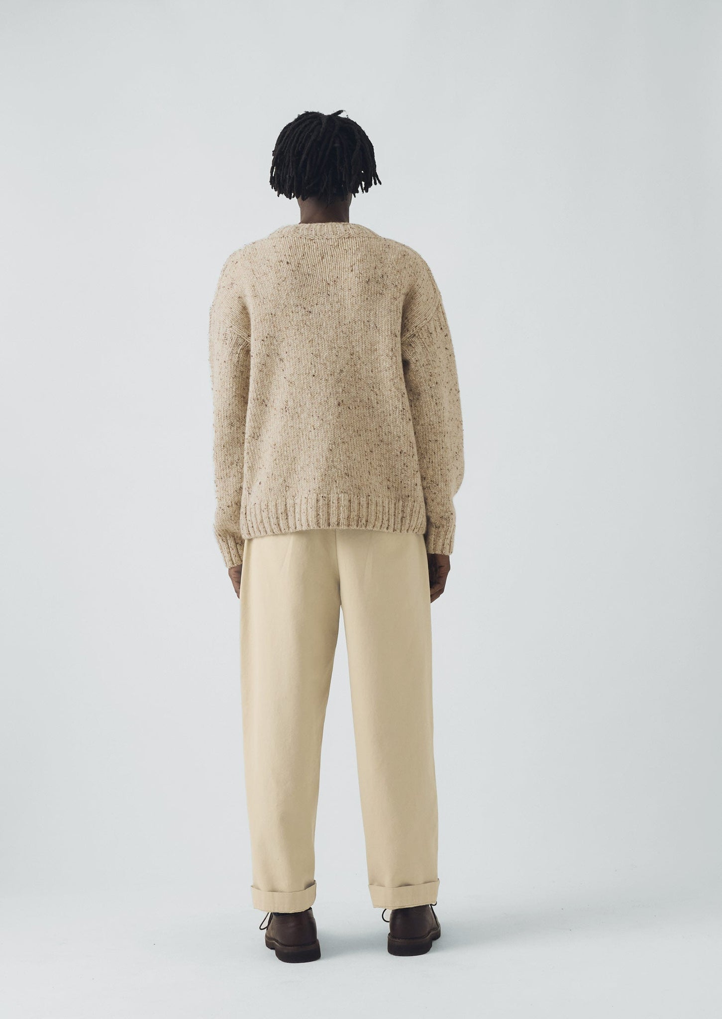 Finn Donegal Wool Sweater | Oatmeal