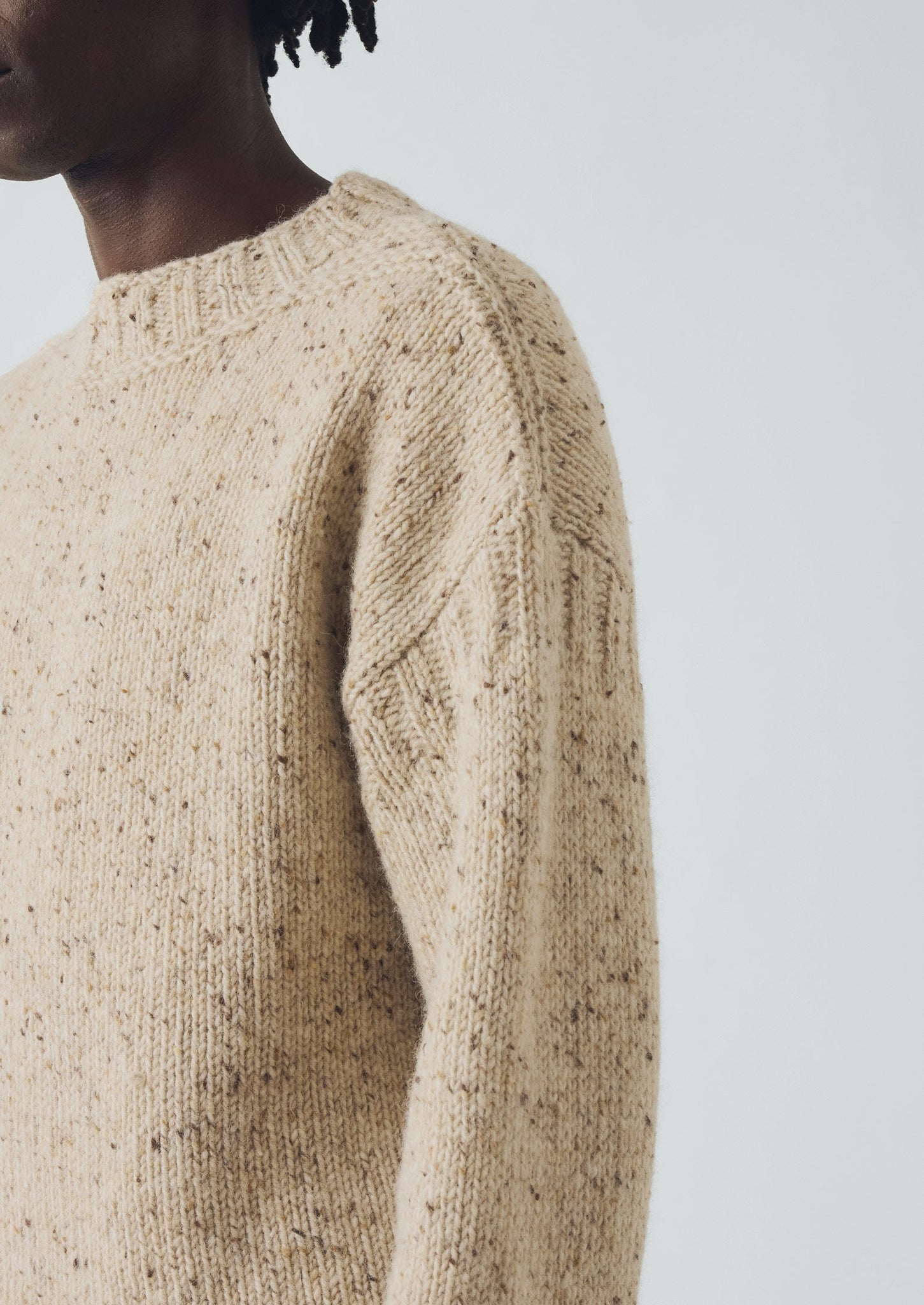 Finn Donegal Wool Sweater | Oatmeal