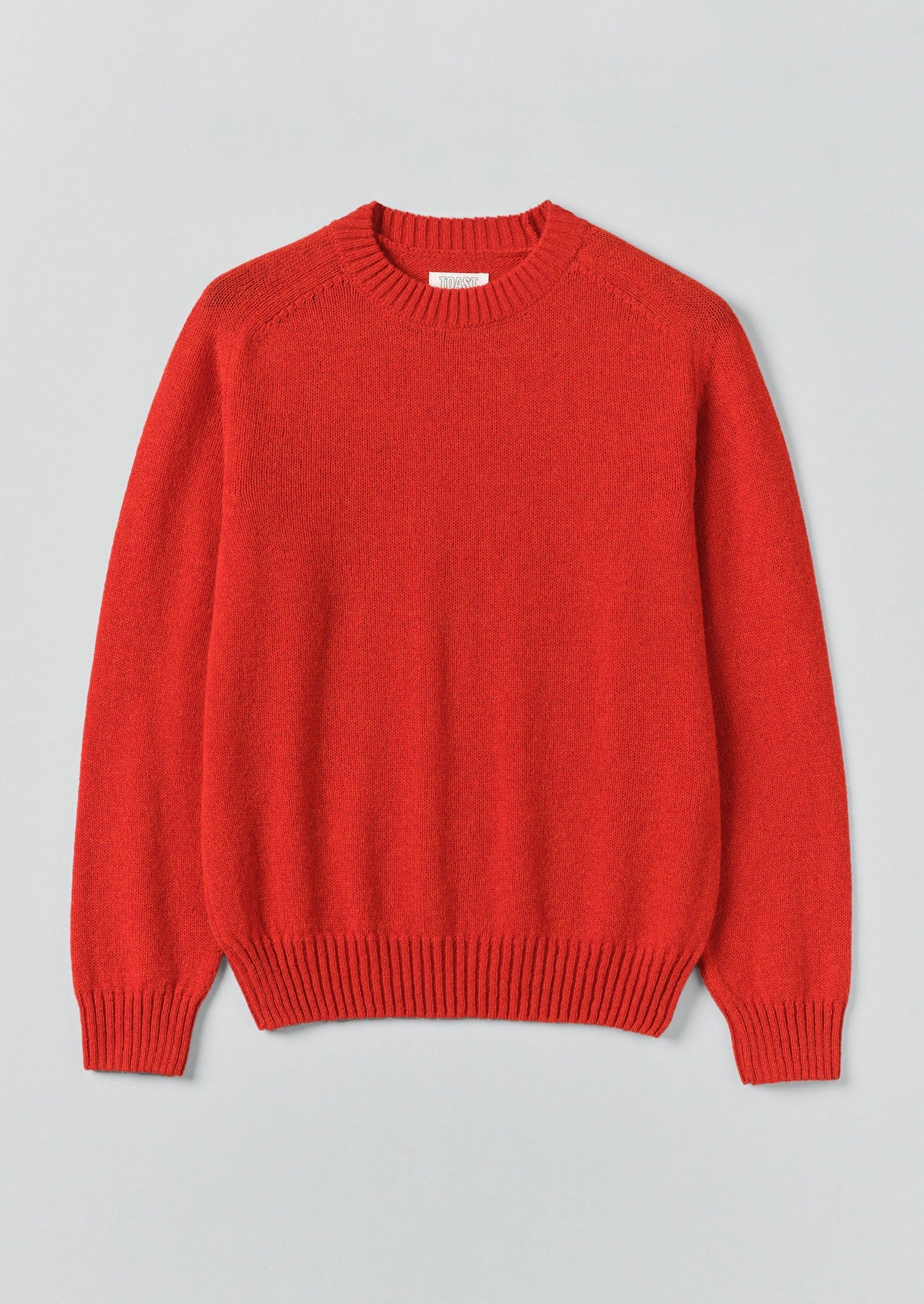 Crew Neck Wool Sweater | Cardinal Red