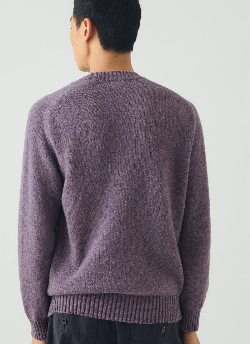 Crew Neck Wool Sweater | Wisteria