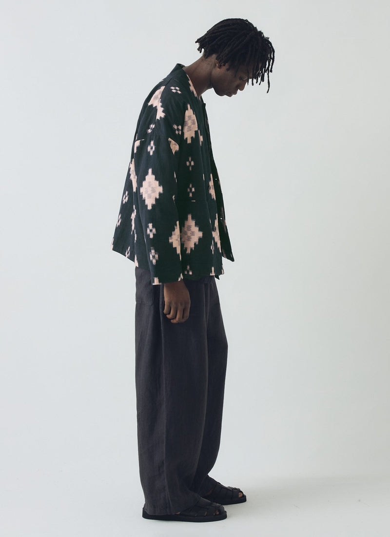 Fugue Ikat Padded Jacket | Midnight/Sand