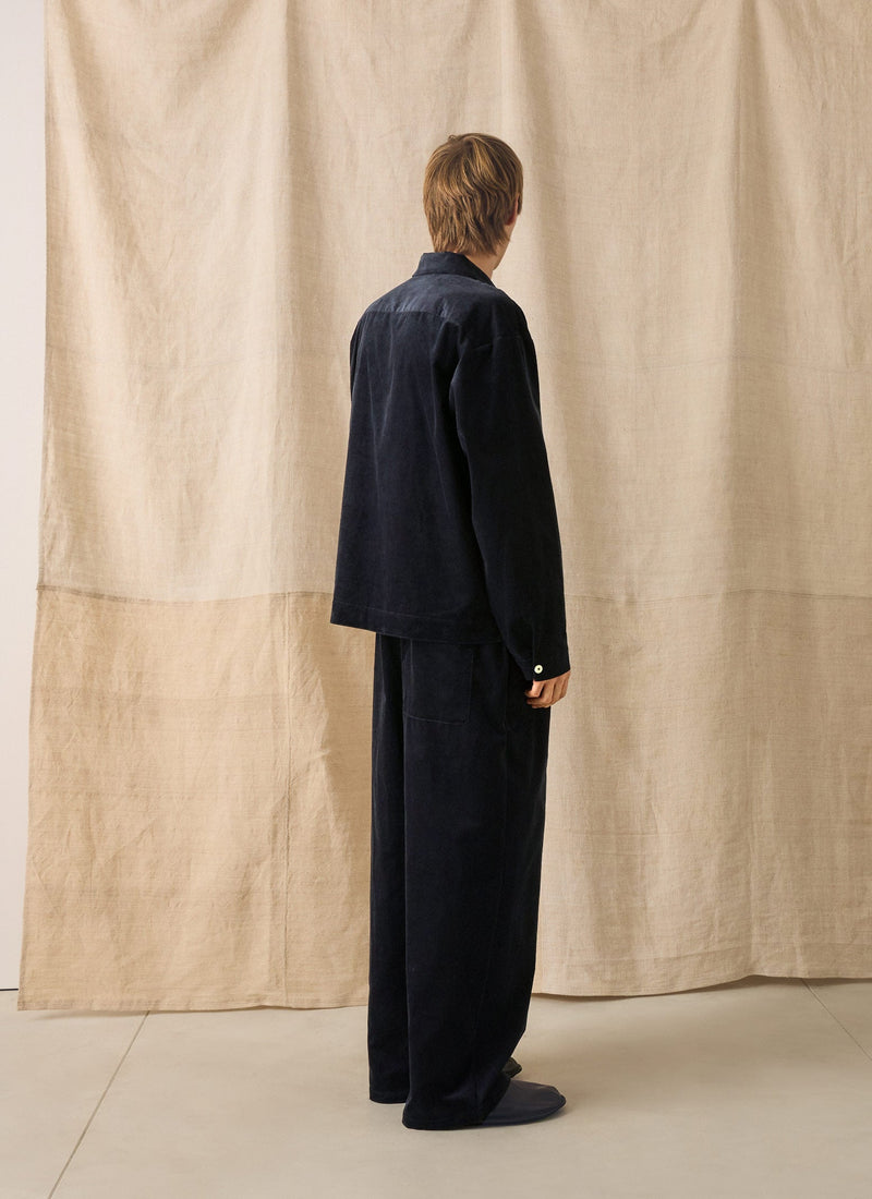 Cord Lounge Trousers | Midnight