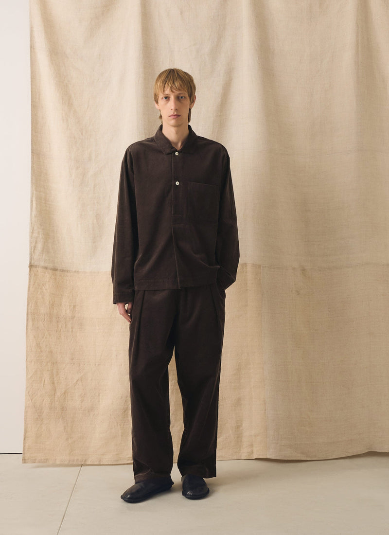 Cord Lounge Trousers | Bitter Chocolate